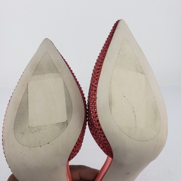Jeffrey Campbell Women's Rose Combo Zivote Rhinestone Slingback Pumps Size 9 - Picture 16 of 16
